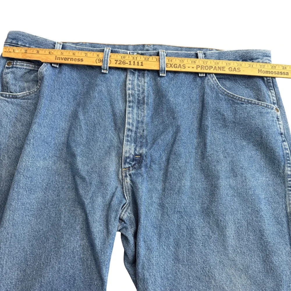 Wrangler Mens Jeans 48x30 (46x30) Regular Fit Blue Denim‎ Cotton Y2K Vintage